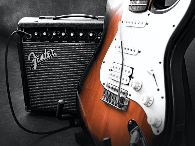 Fender-met-versterker